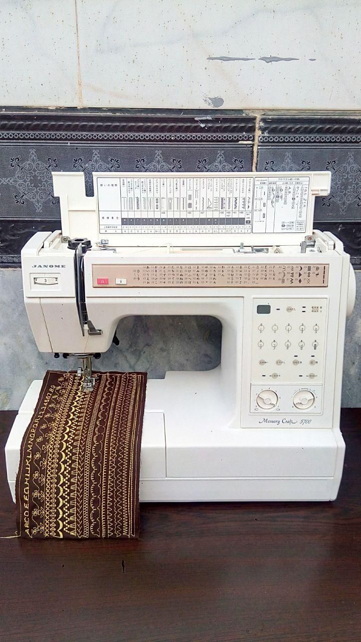 چرخ خیاطی استوک ژاپنی مارک ژانومه مدل 5700