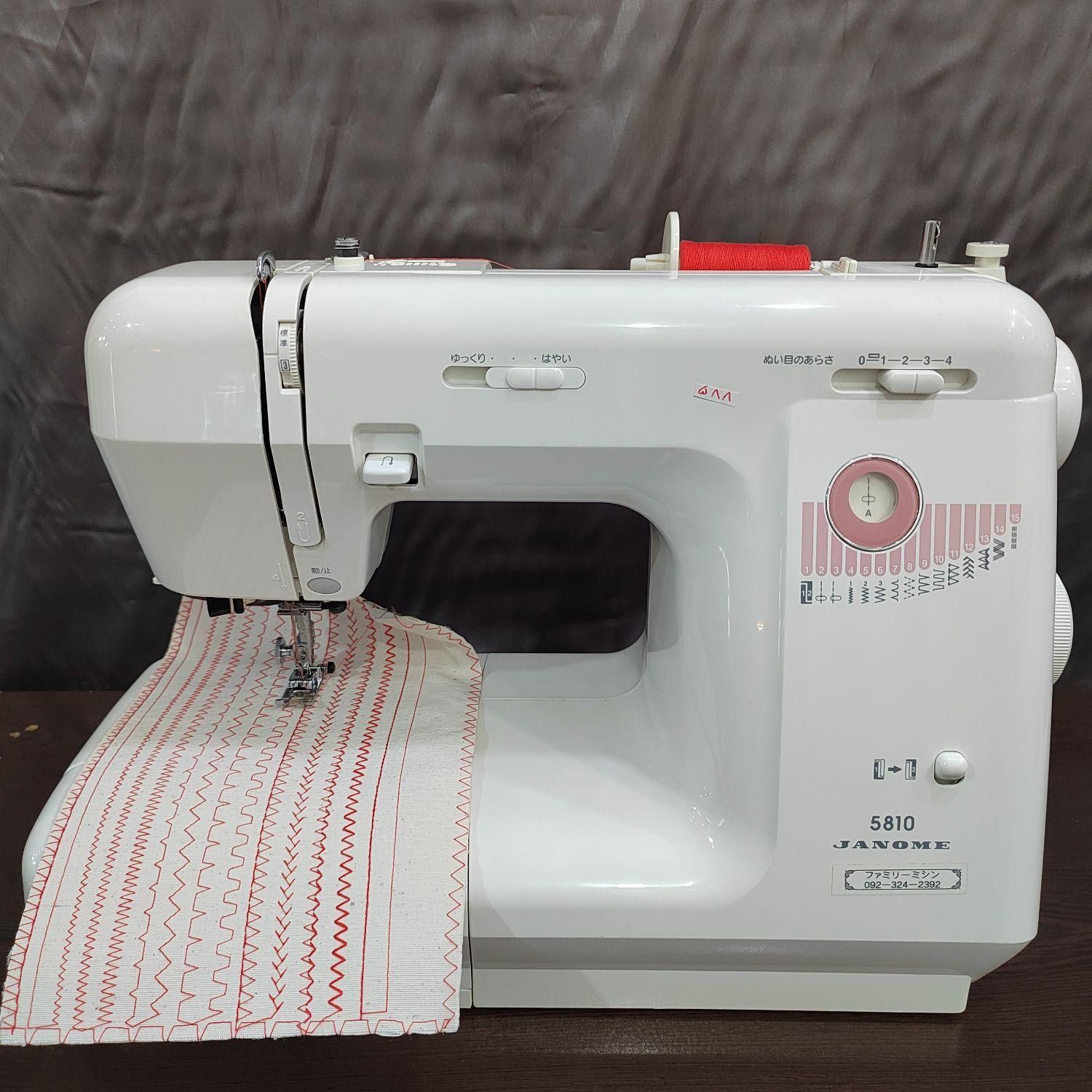چرخ خیاطی استوک ژاپنی مارک ژانومه مدل 5810