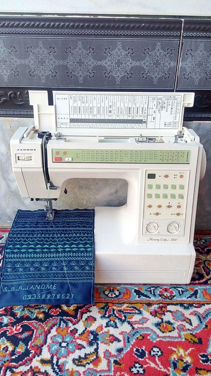 چرخ خیاطی استوک ژاپنی مارک ژانومه مدل 5800