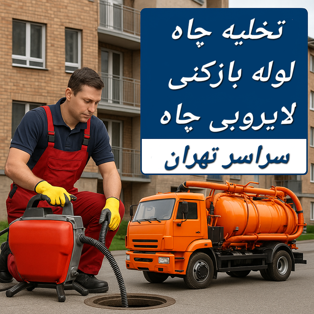 خدمات تخلیه چاه و لایروبی فاضلاب لوله بازکنی سراسر تهران