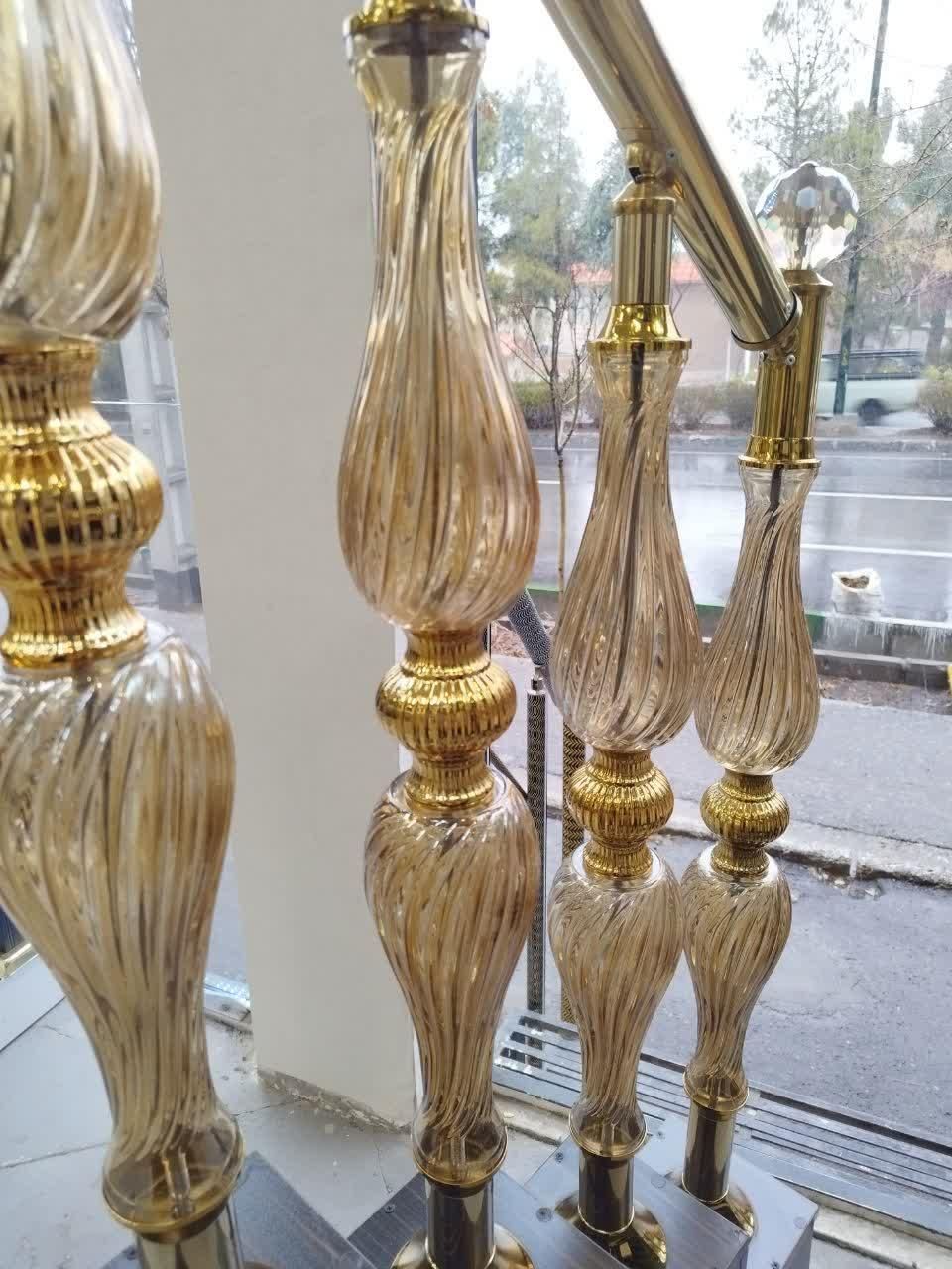 نرده استیل شیشه ای اطلس