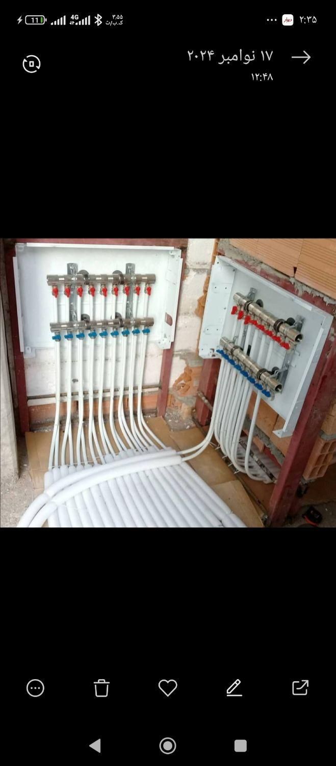 مهندس تاسیساتی لوله کش آب فاضلاب شوفاژ نصب شیرآلات