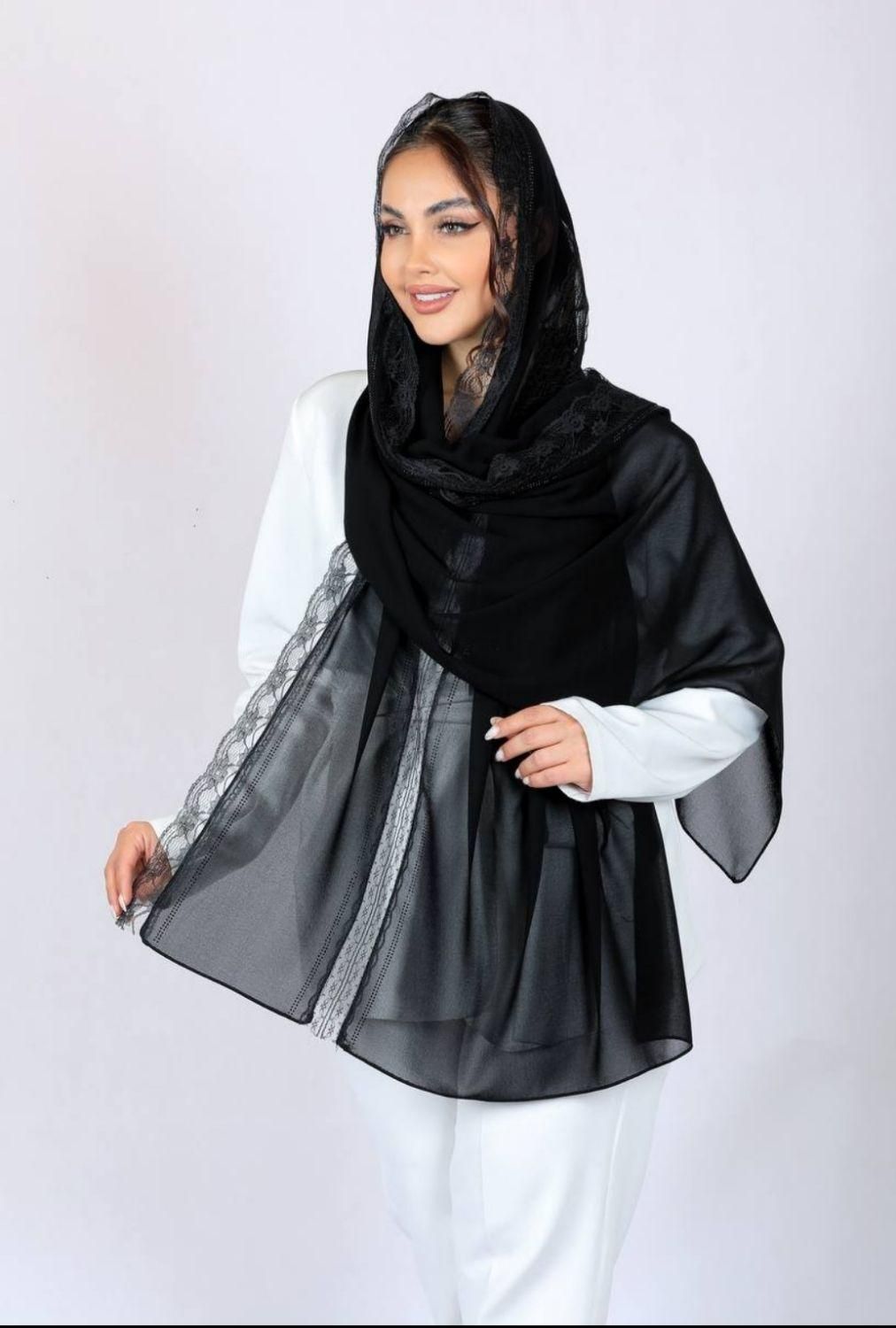 شال ژان ژان ترک و شال های توری وارداتی، ست تاپ