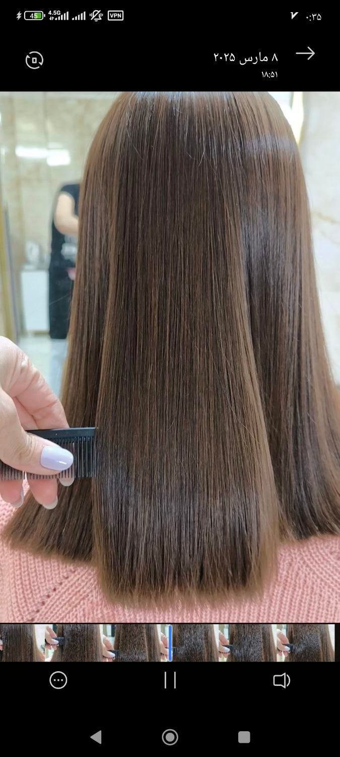 مدل  کراتین و احیای مو