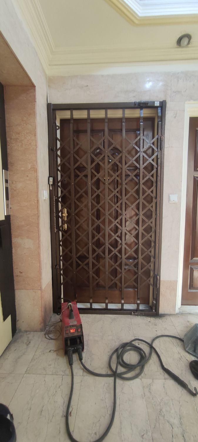 درب آکاردیونی،تمام لوزی پنج گل امنیت حفاظ آکاردونی