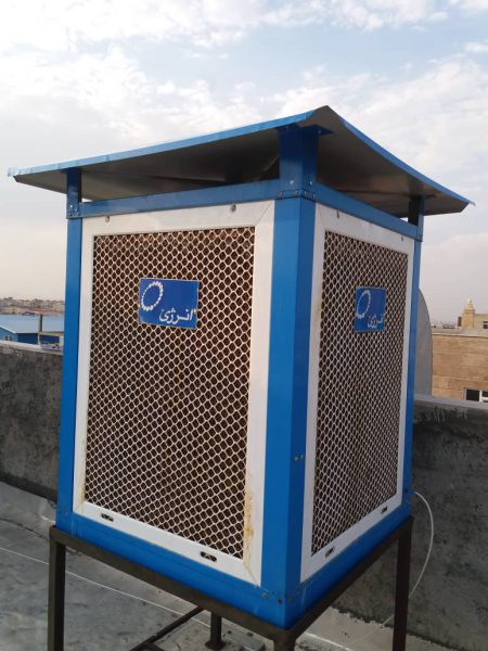 ساخت سایبان و چهار پایه کولر آبی