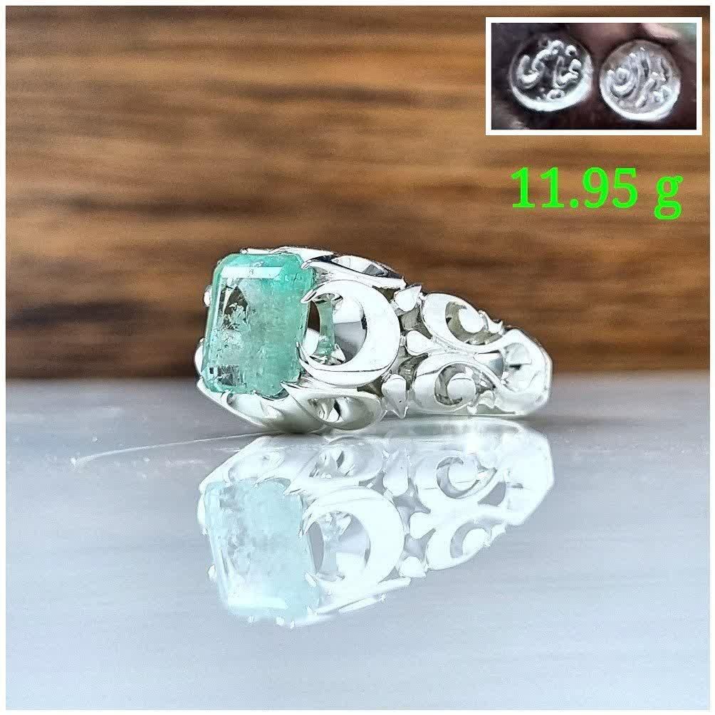 انگشتر زمرد کلمبیا ساخت استاد فیاضی