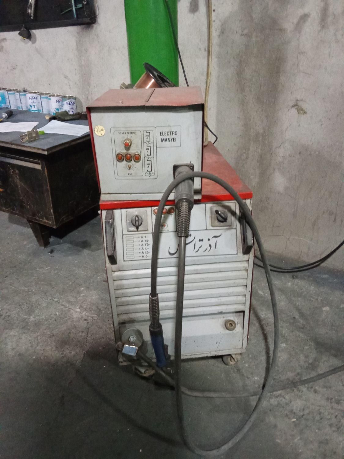 موتور جوش co2 سه فاز و تورچ اب خنک