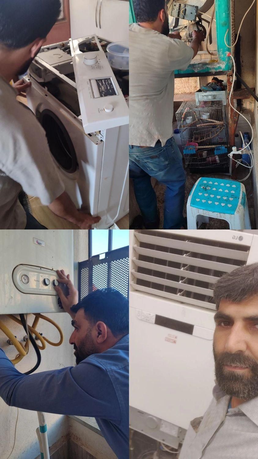 تعمیرات انواع/یخچال ساید/ کولر های گازی/لباسشویی/