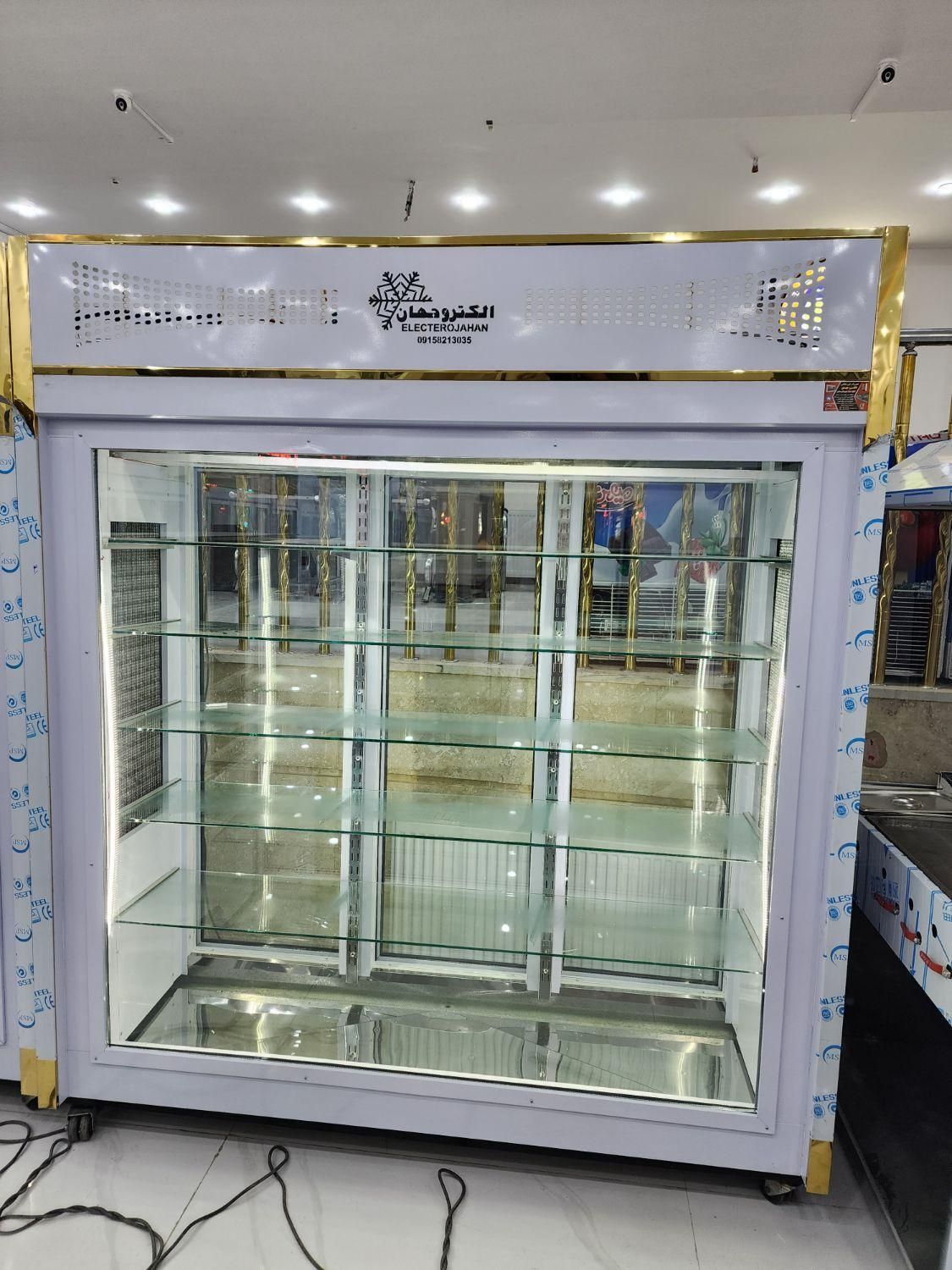 یخچال ایستاده ویترینی فریزر ایستاده الکتروجهان نو