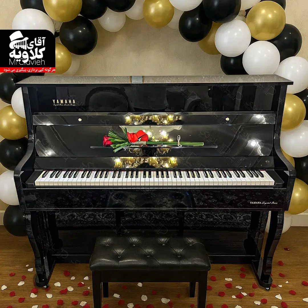 پیانو طرح کلاسیک آکوستیک یاماها P145Tتزئین کادویی