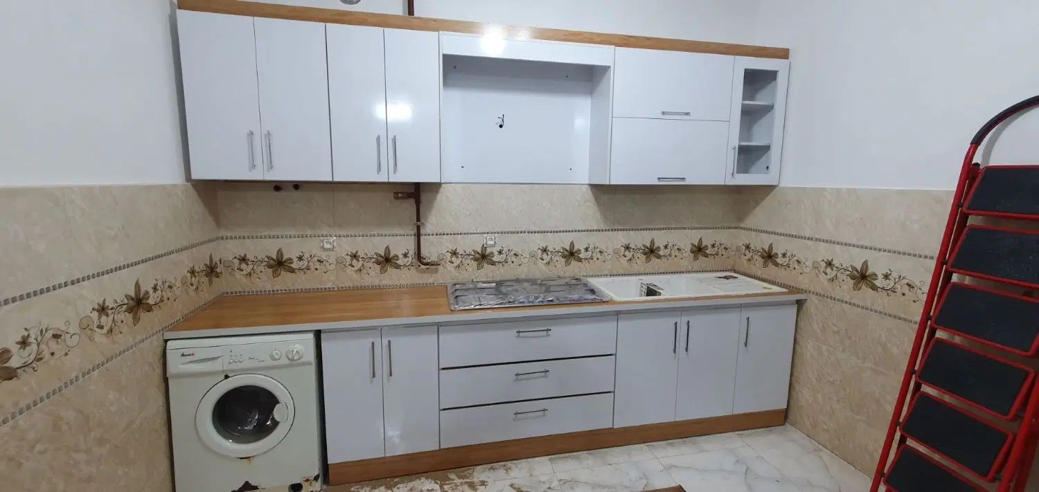 کابینت سفید طوسی ام دی اف کد ۳۰۰۵ در رشت