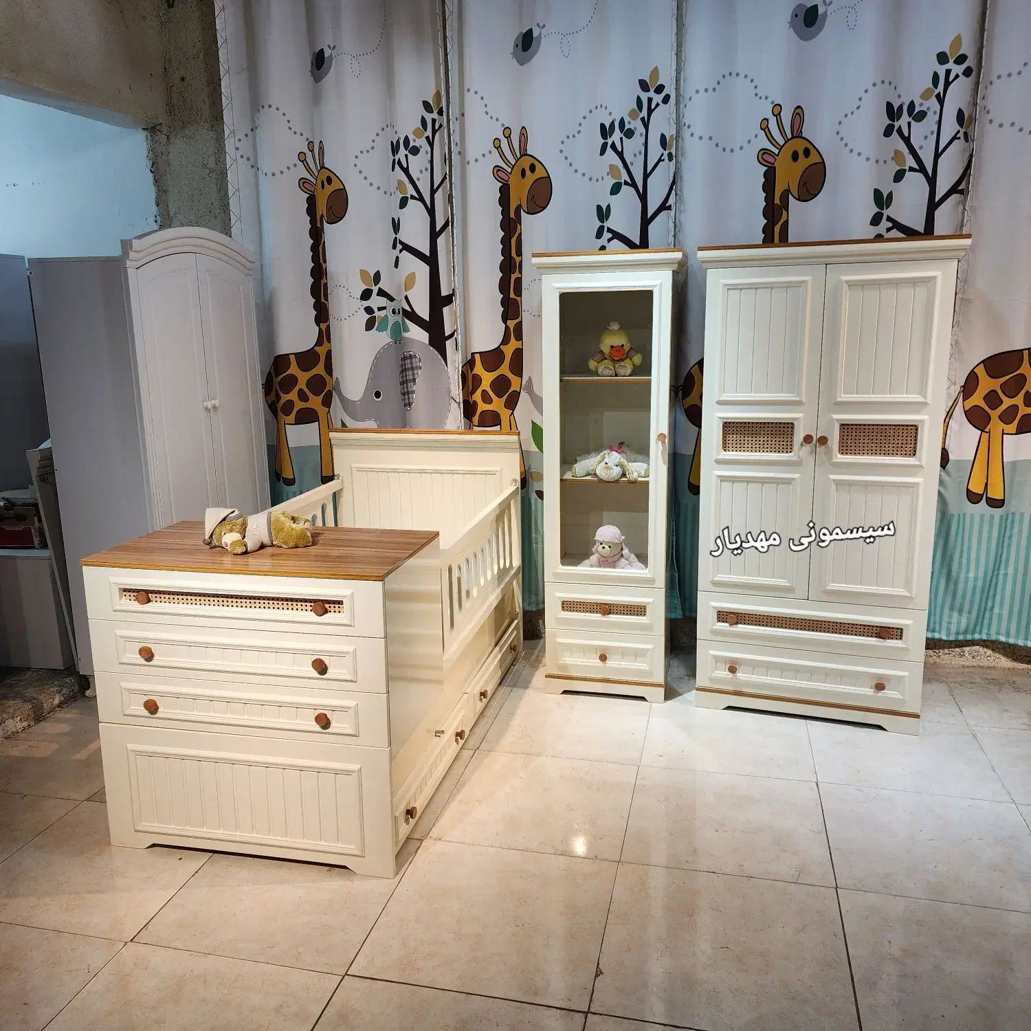 مدل حصیری تخت نوزاد کمد کودک