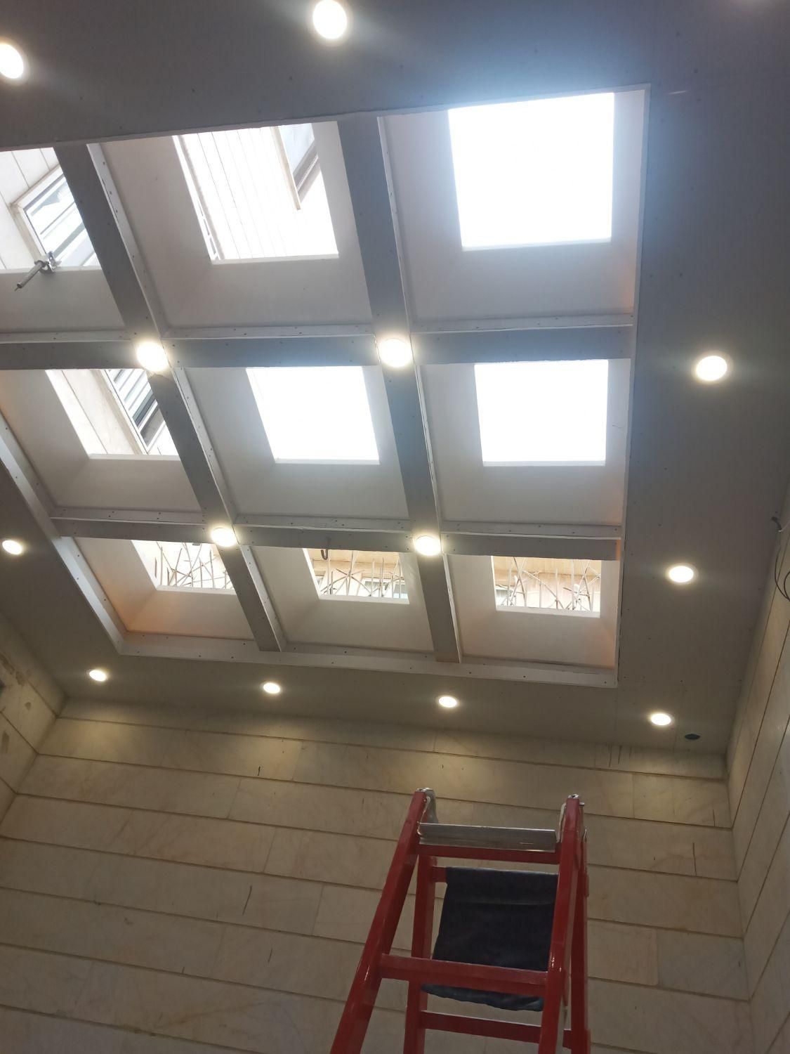 سقف نورگیر حبابی پاسیو و حیاط خلوت وکناف