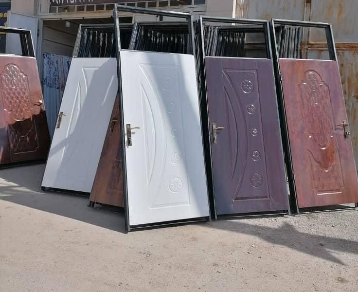 درب ضدسرقت در آلومینیومupvcسرویس بهداشتی چوبی اتاق