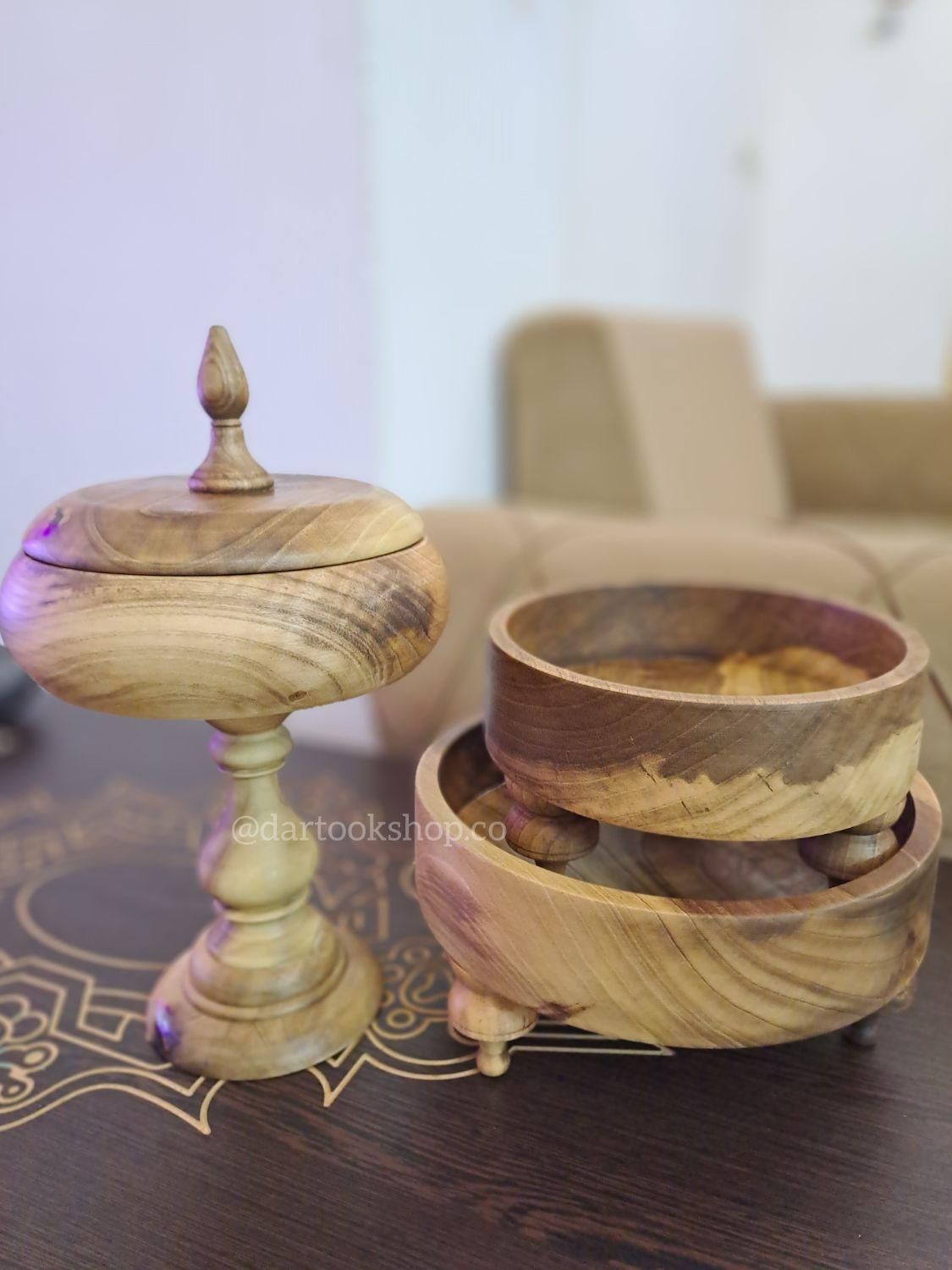 ظرف آجیل چوبی شیک و کاربردی