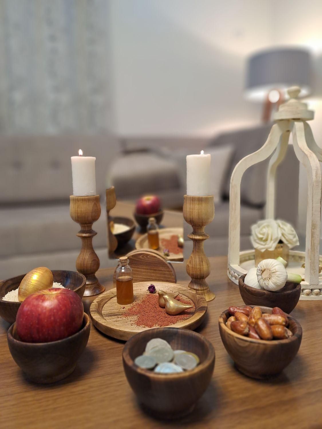 ست پذیرایی چوبی سفره هفت سین