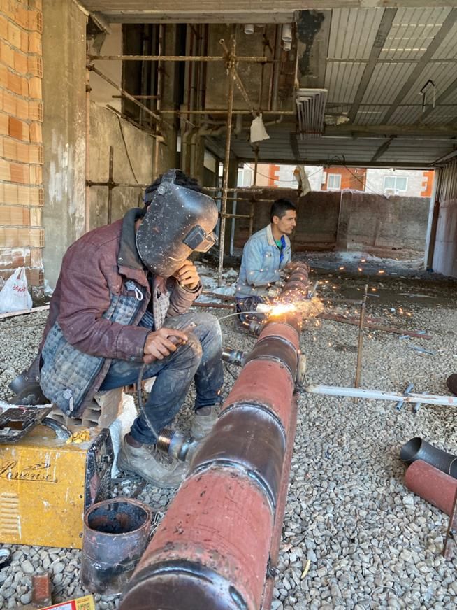 جوشکاری و لوله کشی گاز