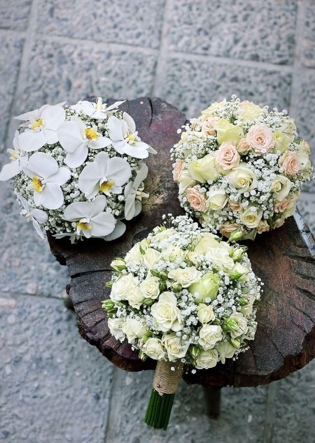 دسته گل عروس طرح لاکچری
