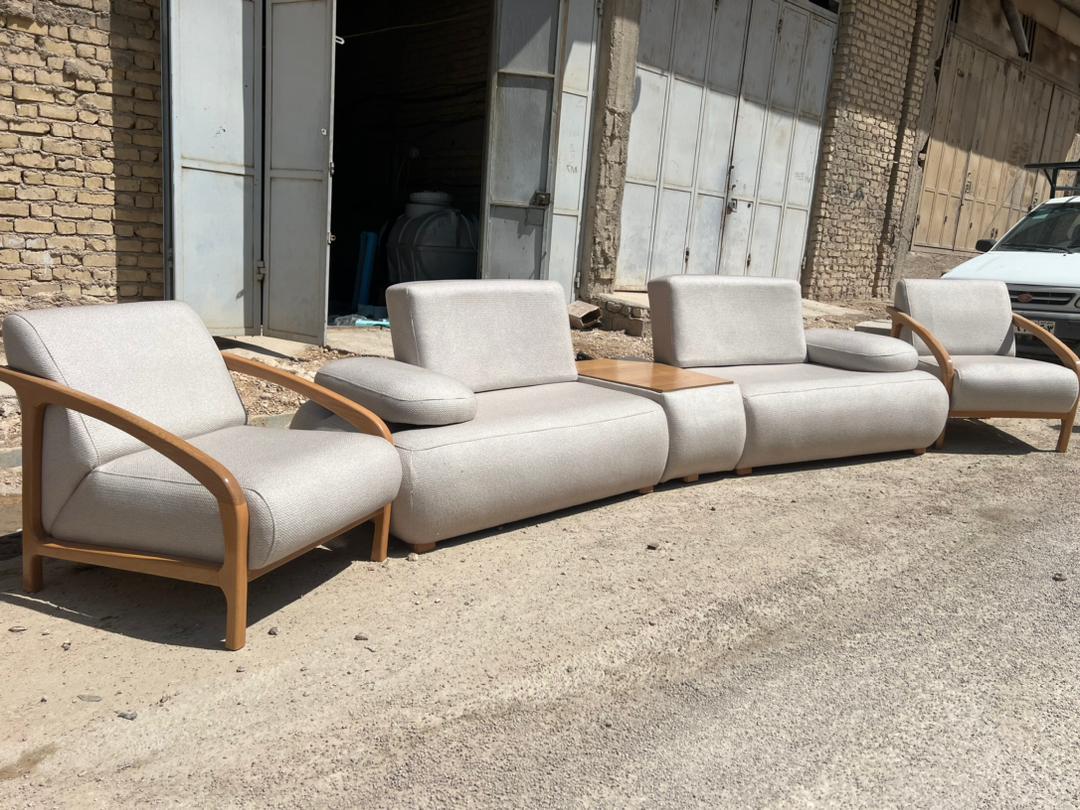 مبل راحتی تعویض روکش شده چوب روسی