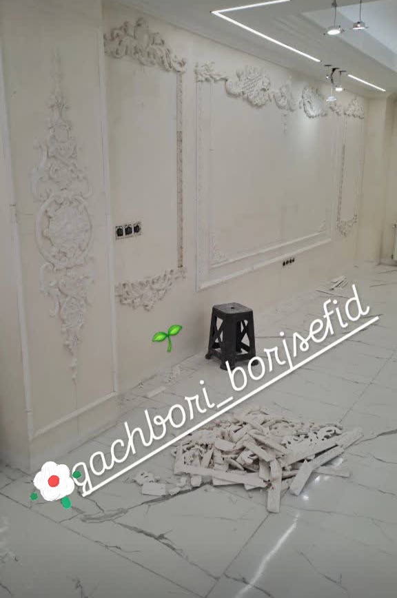 گچبری پیش ساخته،دستی