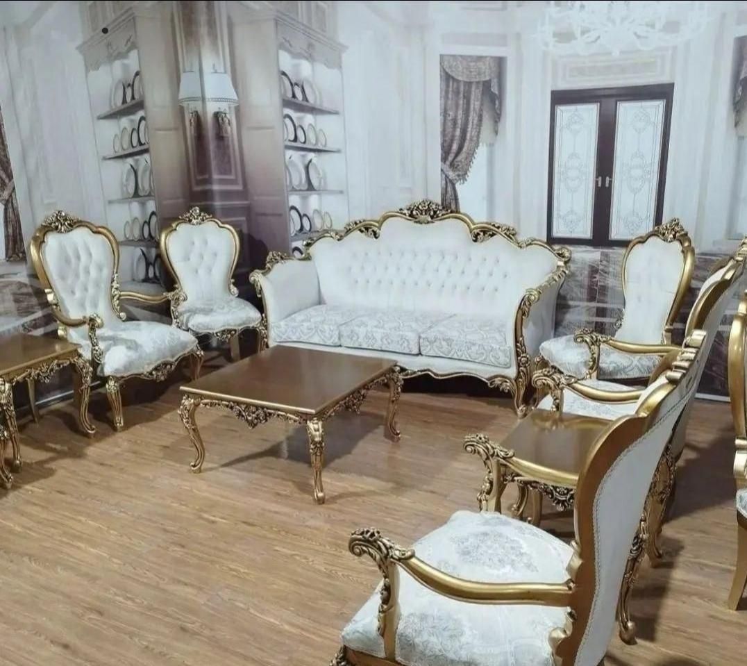 مبل آراد مدل سلطنتی استیل ورق طلا
