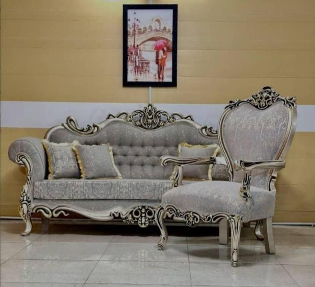 فرانسه کوئین افسون دسته چوبی با پارچه 1084