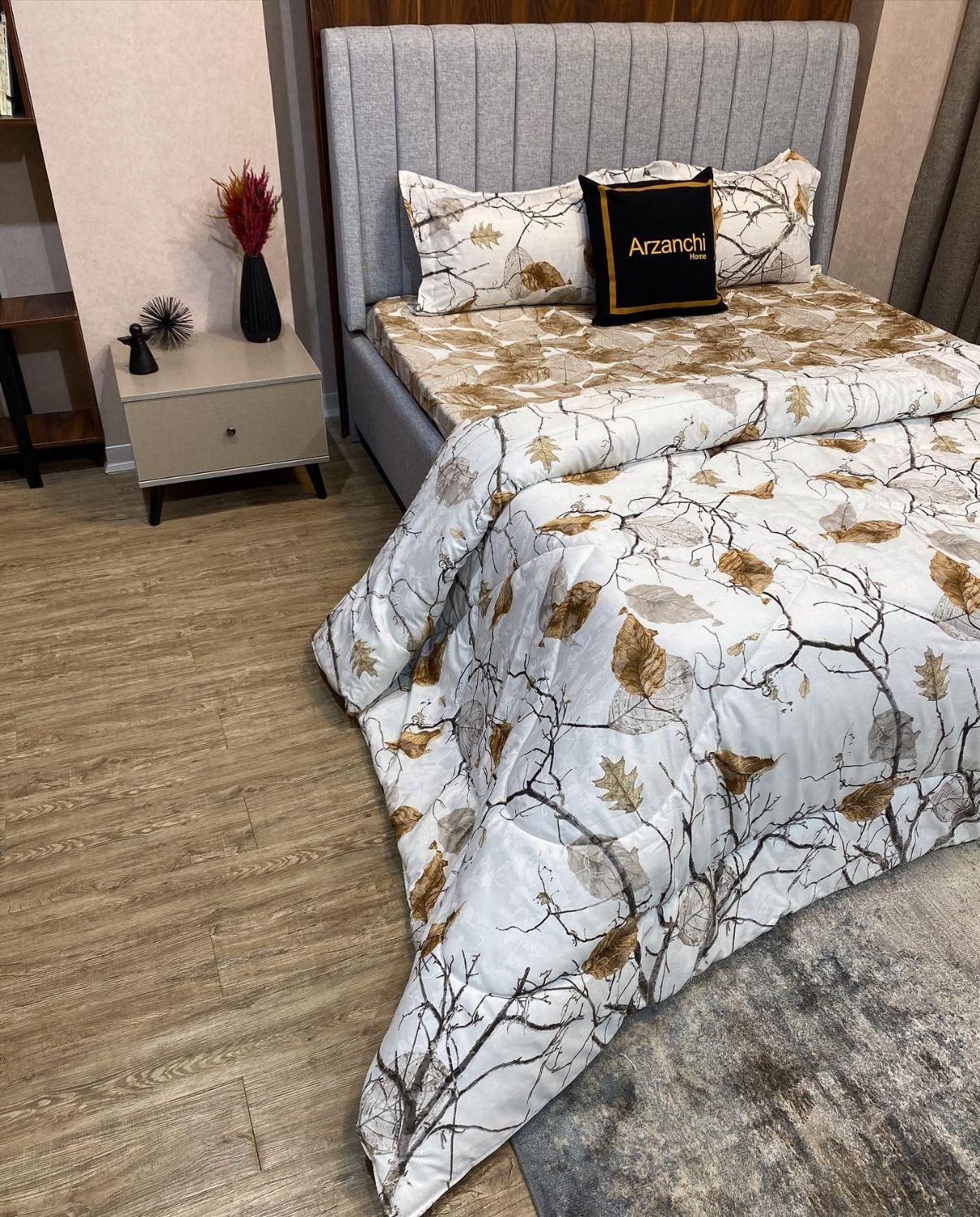 روتختی پیچک روتختی دونفره روتختی کرم قهوه ای