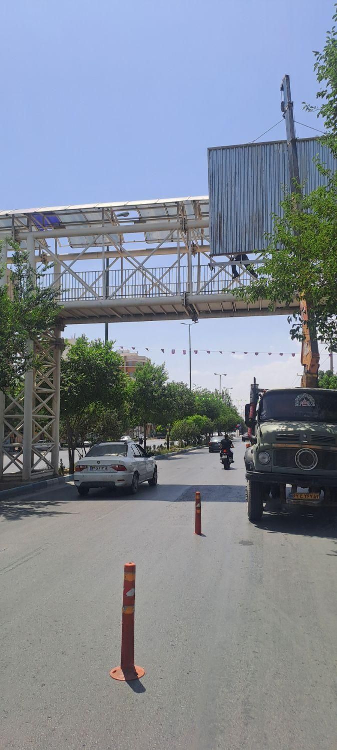 جرثقیل ۳تن دکل بلند ارتفاع ۱۴ متر شاهین شهر