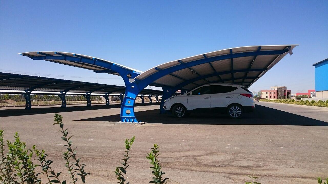 سایبان پارکینگ دو طرفه ( نایک تیر ورق)