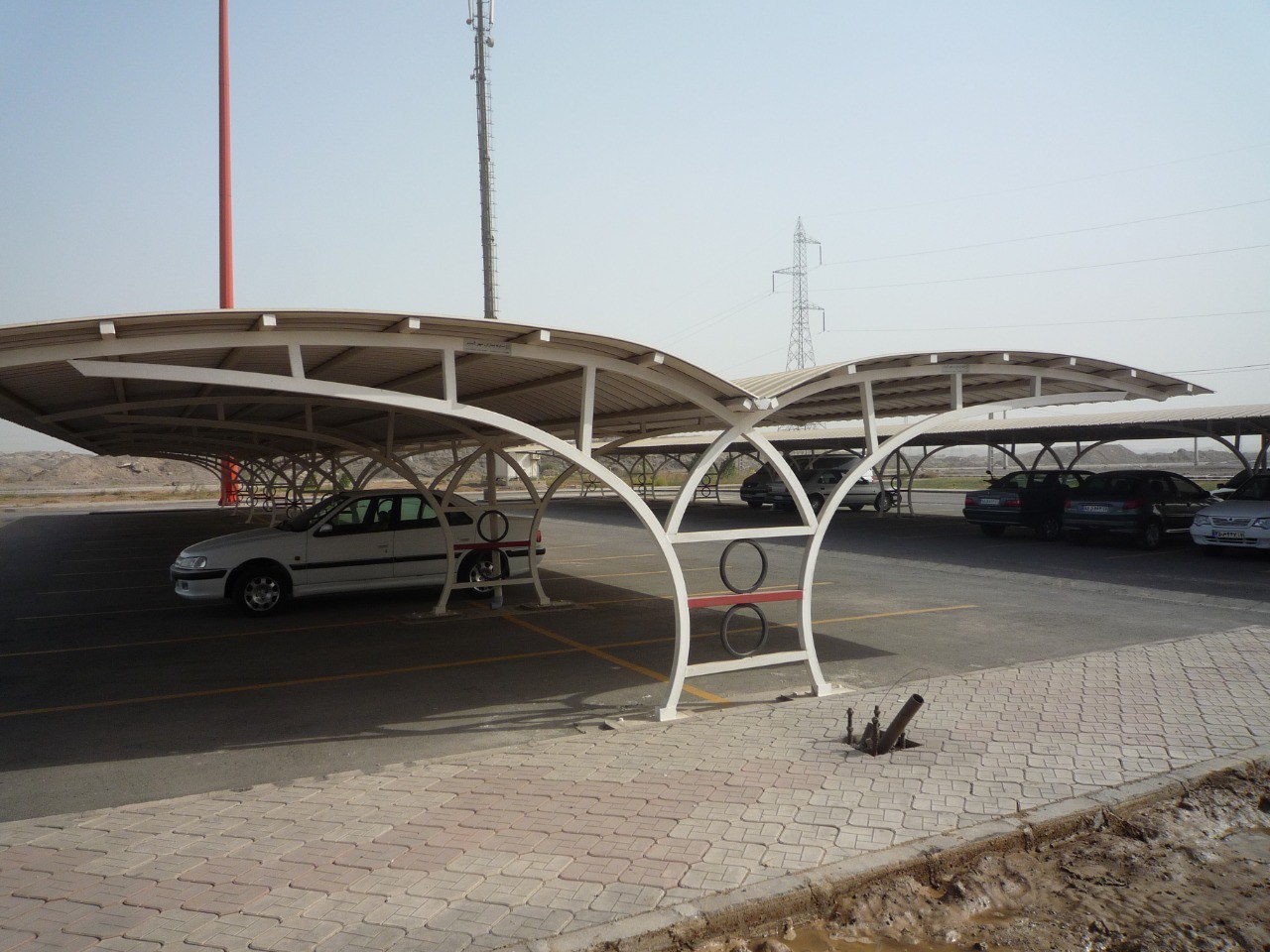سایبان پارکینگ دو طرفه (نایک قوطی)