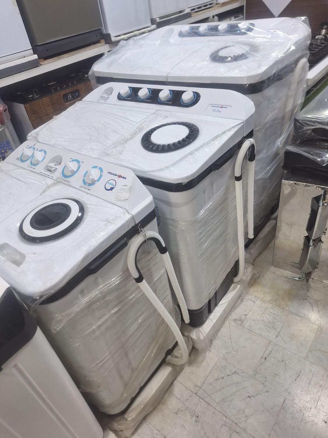 ماشین لباسشویی پاکشوما۷کیلو۹/۶۰۰گرم۱۵/۵و۲۱کیلویی