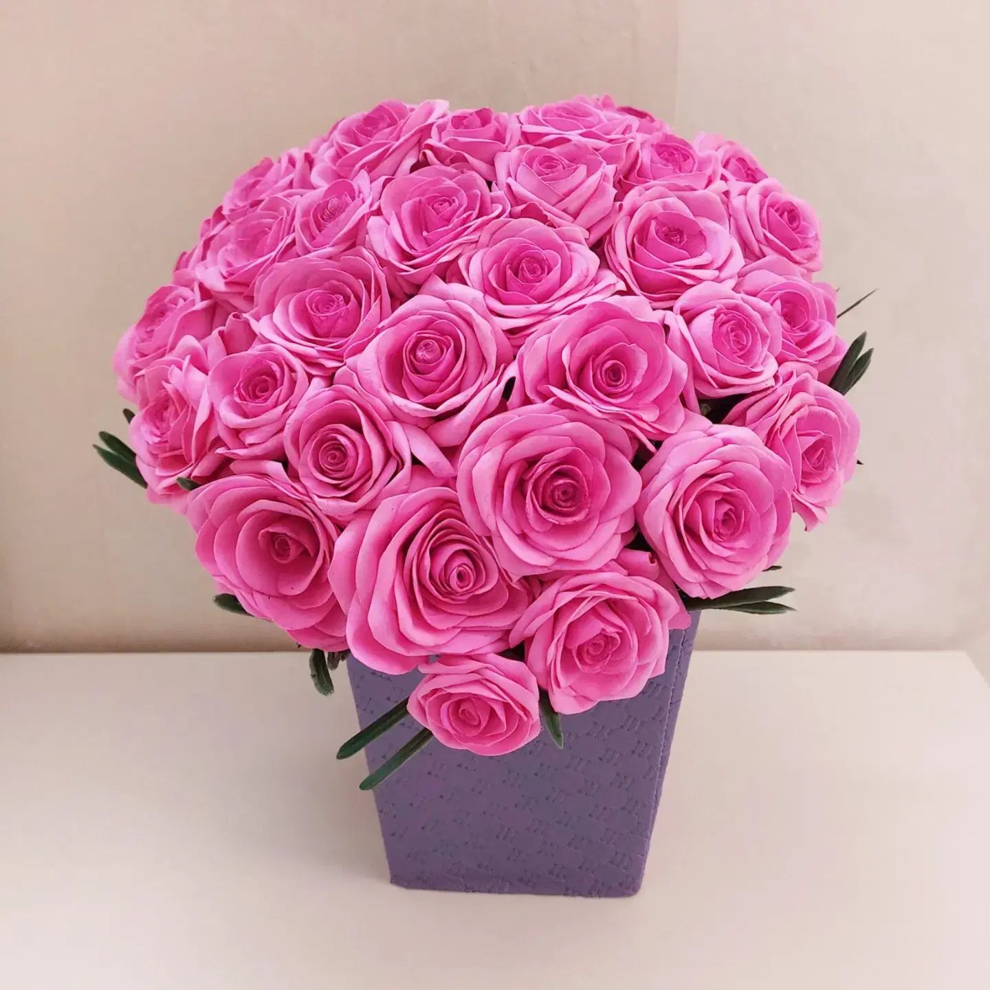 باکس گل رز طرح قلبی