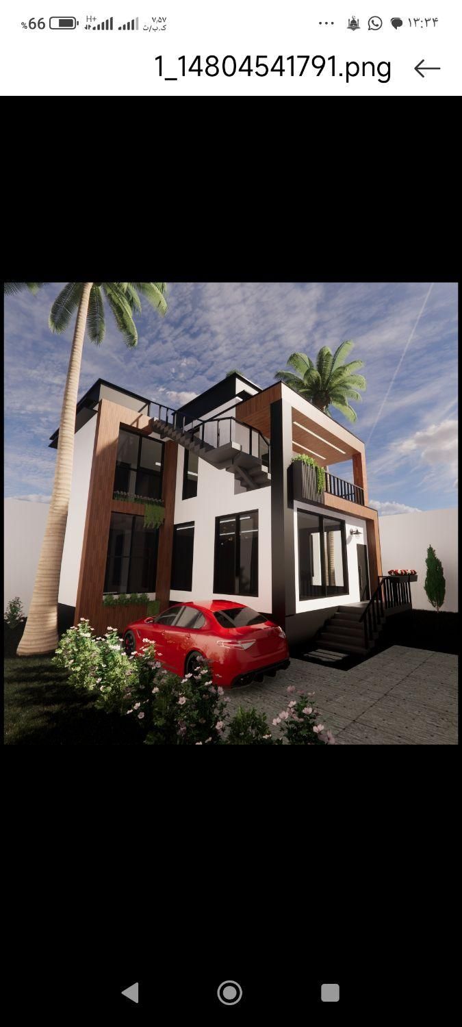 ویلای مدرن ،نیمه کاره .