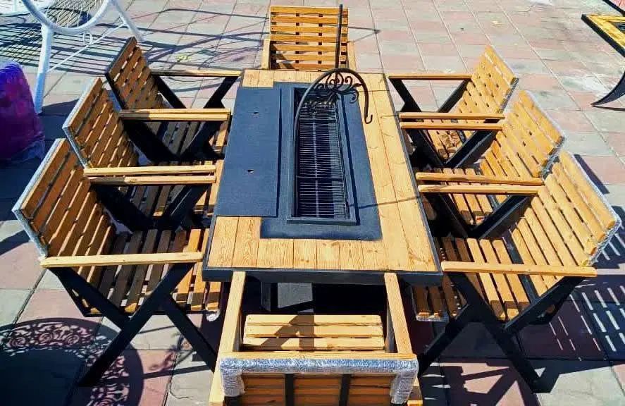 میز باغی صندلی باغیrashellllشش نفره Z1