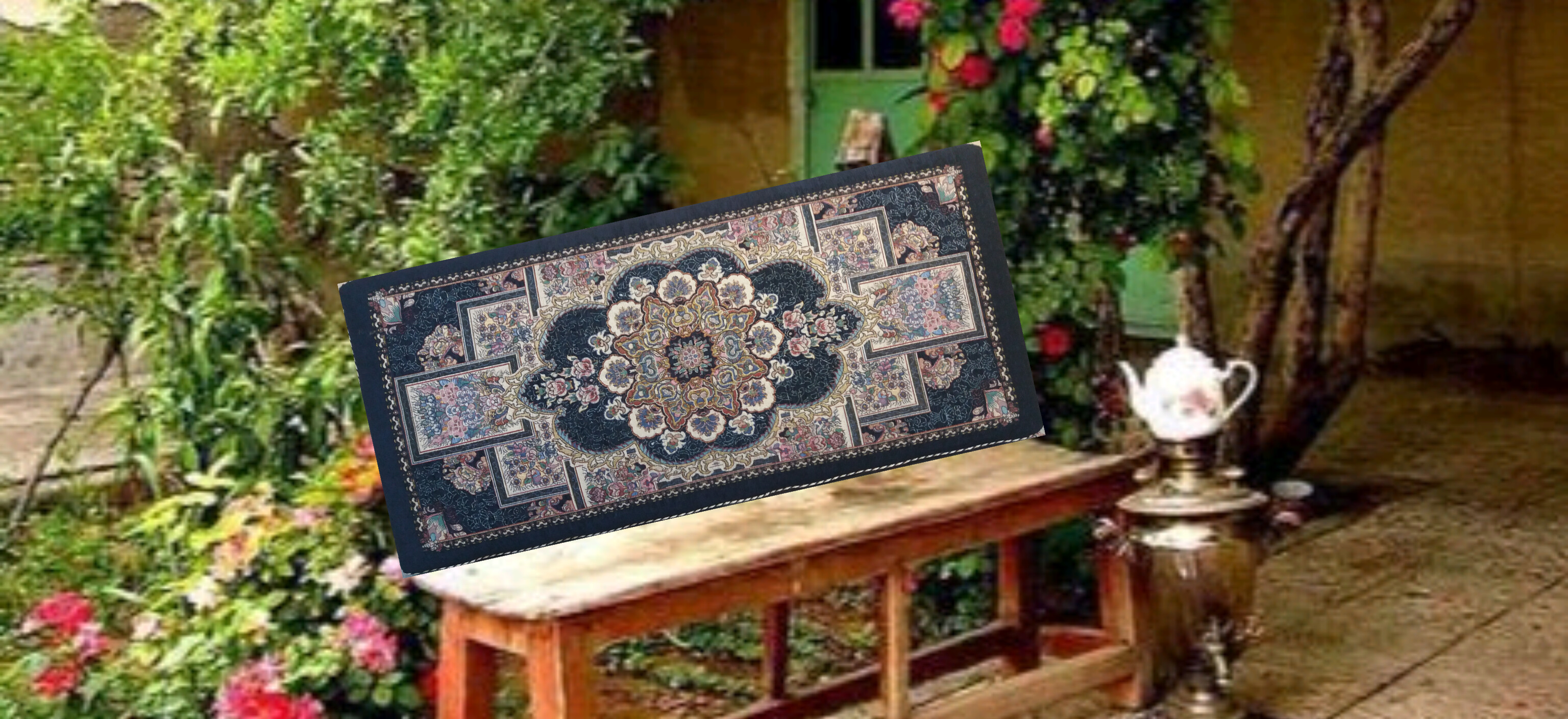 فرش  گلیم  پتو  پشتی