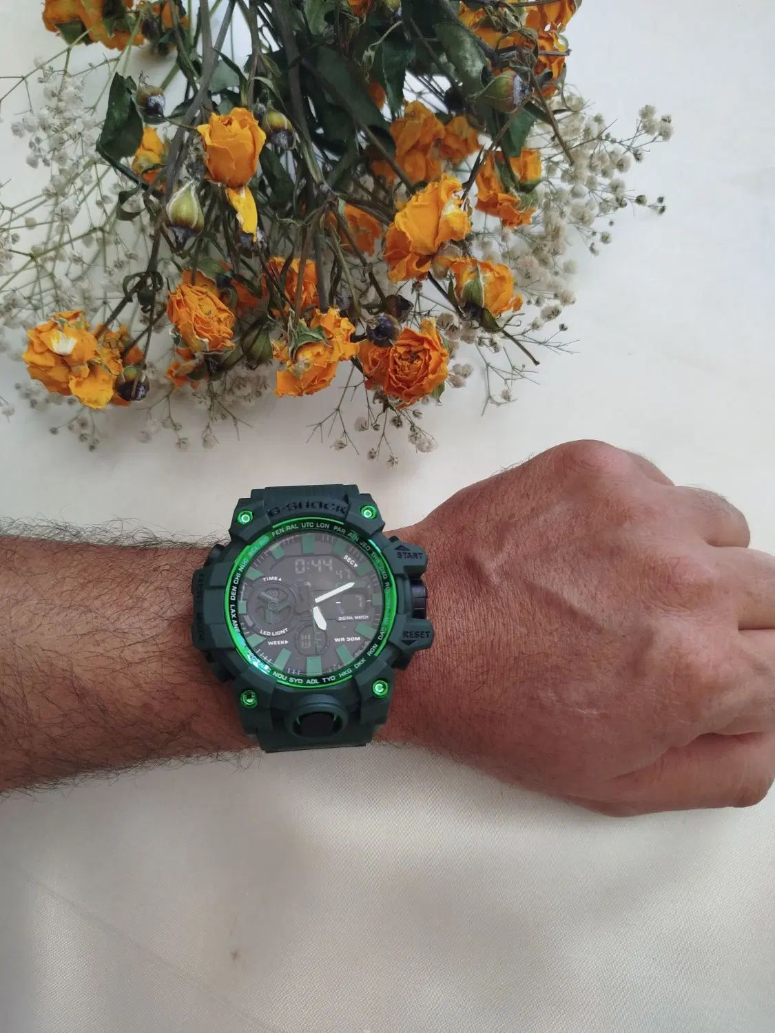ساعت اسپرت جی شاک با رنگ بندی کامل