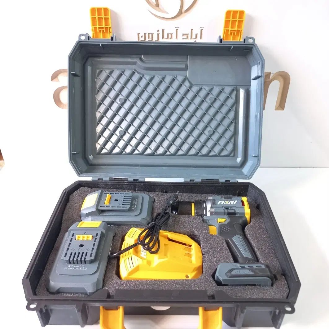 دریل ضربه ای شارژی براشلس HOYI  128Vf