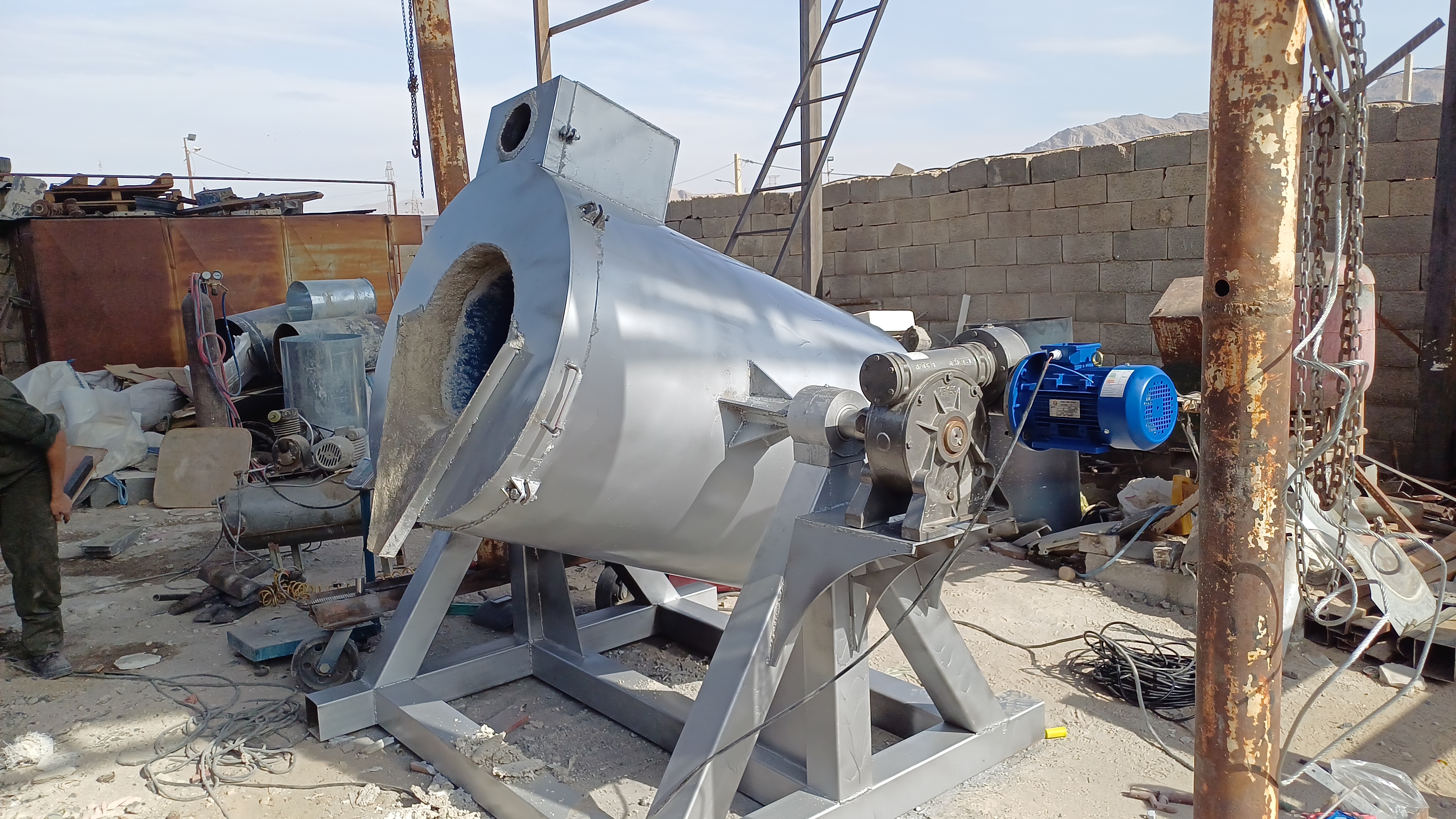 کوره چرخشی 500 کیلوی گرمی الومنیوم