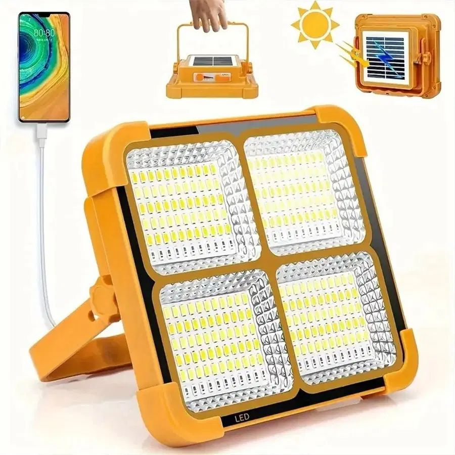 چراغ دستی 1000وات دارای پنل خورشیدی