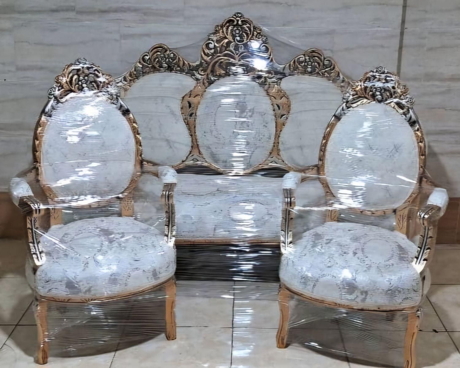 کلاسیک مبل سلطنتی مبل استیل 9 نفره چوب