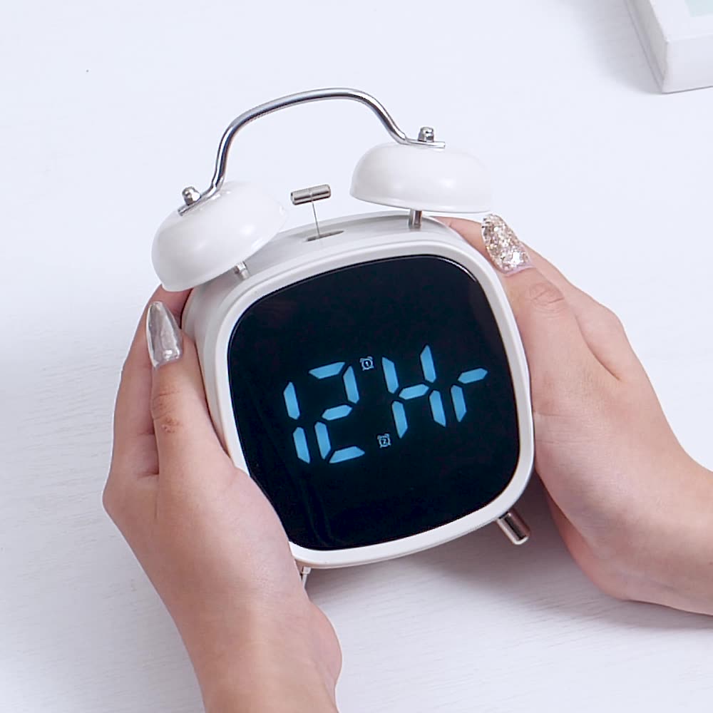 ساعت رومیزی زنگدار دیجیتال LED ، حالت شب و Snooze