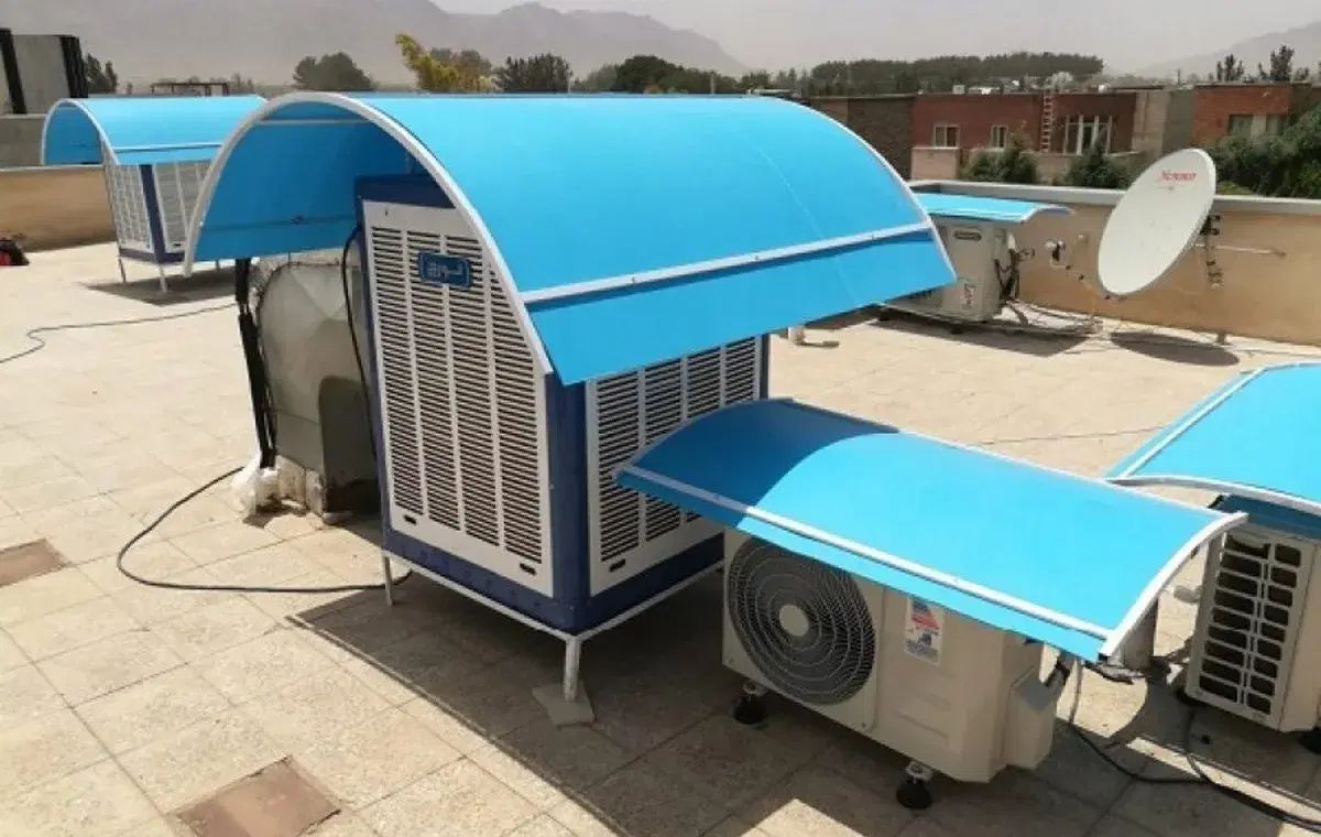 سایبان کولر آبی ( گرمایی سخت در راه است) در سنندج